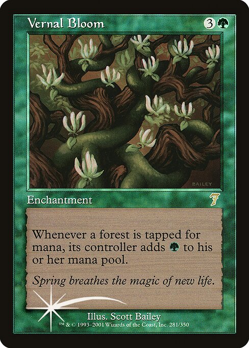 Vernal Bloom - Seventh Edition Rare Card