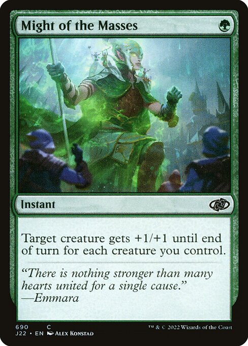 Might of the Masses - Jumpstart 2022 Common Card