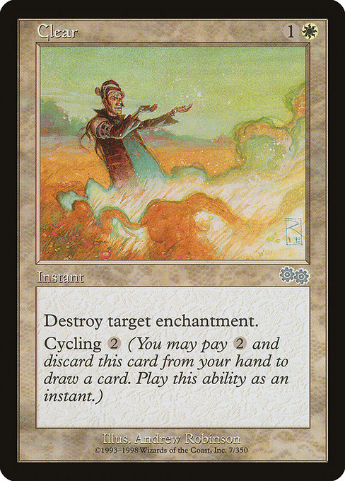 Clear - Urza's Saga Uncommon Card