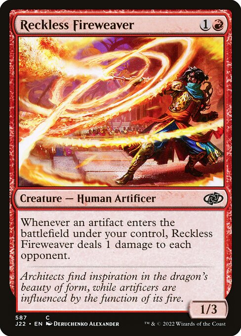 Reckless Fireweaver - Jumpstart 2022 Common Card