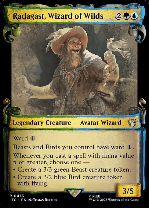 Radagast, Wizard of Wilds - Tales of Middle-earth Commander Rare Card