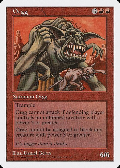 Orgg - Fifth Edition Rare Card