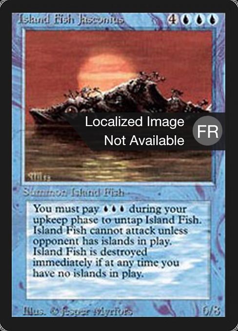 Island Fish Jasconius - Foreign Black Border Rare Card