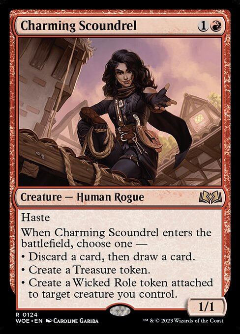 Charming Scoundrel - Wilds of Eldraine Rare Card