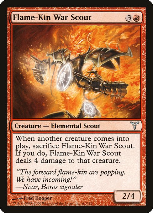 Flame-Kin War Scout - Dissension Uncommon Card