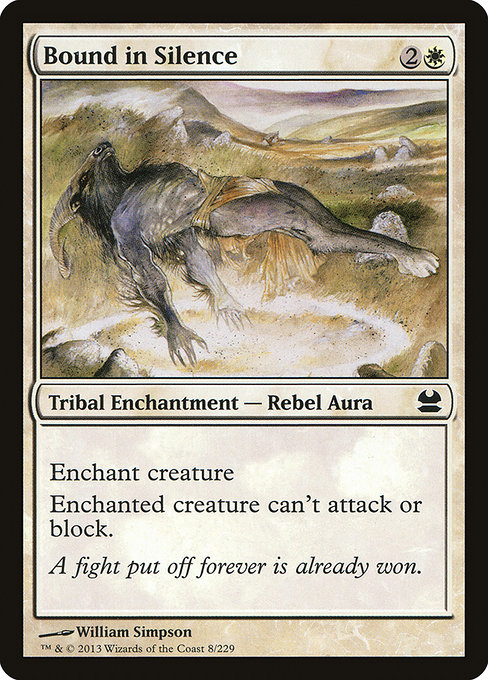 Bound in Silence - Modern Masters Common Card