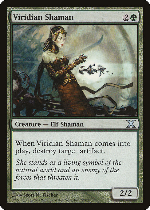 Viridian Shaman - Tenth Edition Uncommon Card