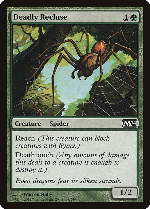 Deadly Recluse - Magic 2014 Common Card