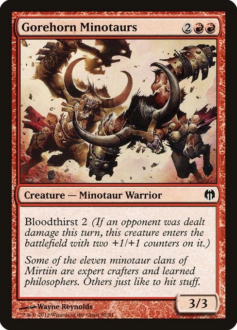 Gorehorn Minotaurs - Duel Decks: Heroes vs. Monsters Common Card