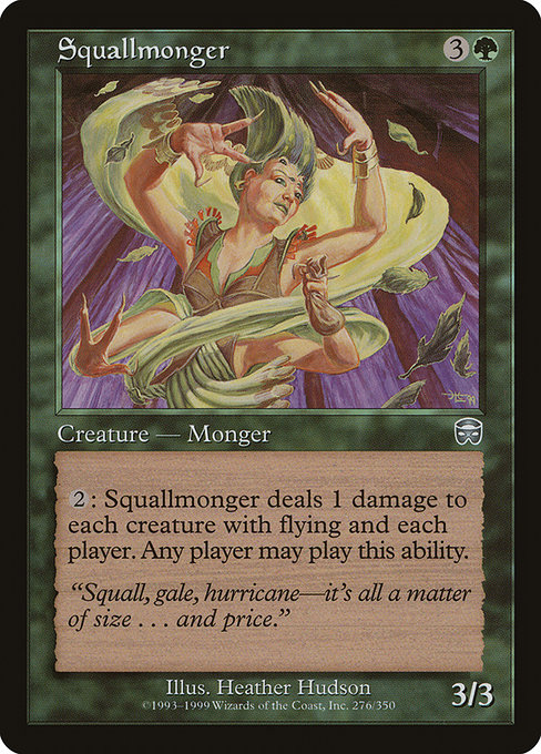 Squallmonger - Mercadian Masques Uncommon Card