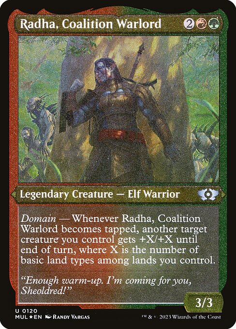 Radha, Coalition Warlord - Multiverse Legends Uncommon Card