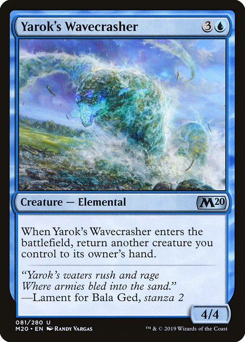 Yarok's Wavecrasher - Core Set 2020 Uncommon Card