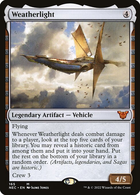 Weatherlight - Neon Dynasty Commander Mythic Card