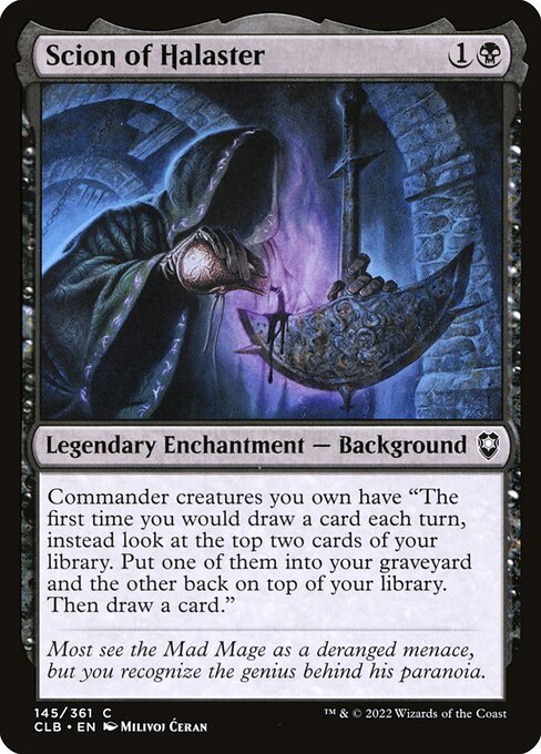 Scion of Halaster - Commander Legends: Battle for Baldur's Gate Common Card