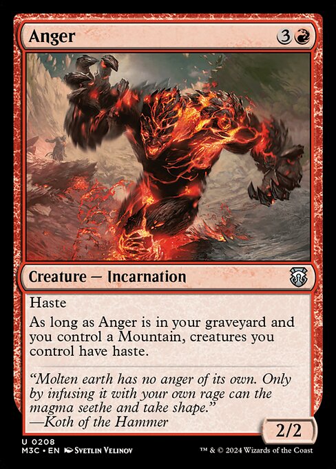 Anger - Modern Horizons 3 Commander Uncommon Card