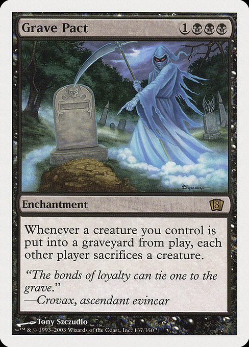Grave Pact - Eighth Edition Rare Card
