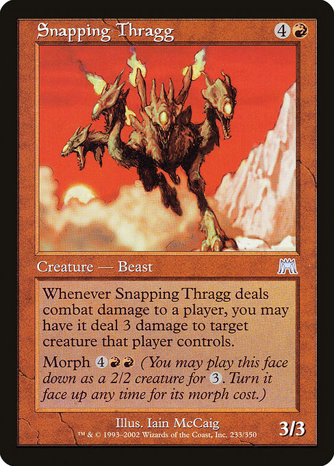 Snapping Thragg - Onslaught Uncommon Card