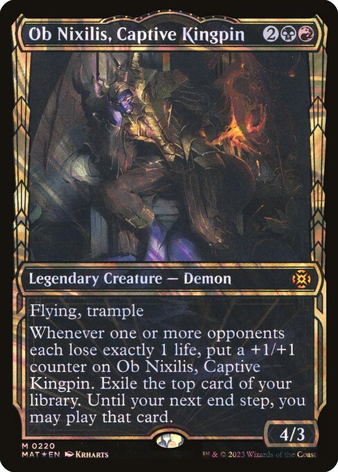 Ob Nixilis, Captive Kingpin - March of the Machine: The Aftermath Mythic Card