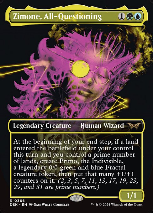 Zimone, All-Questioning - Duskmourn: House of Horror Rare Card