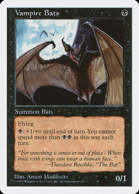 Vampire Bats - Fifth Edition Common Card