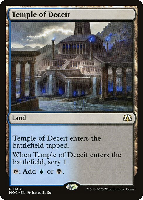 Temple of Deceit - March of the Machine Commander Rare Card