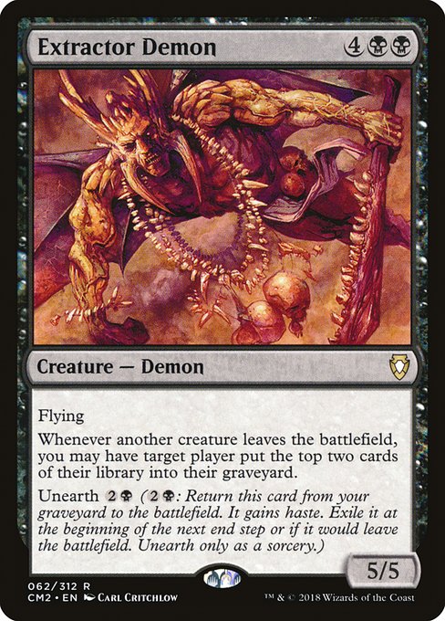 Extractor Demon - Commander Anthology Volume II Rare Card