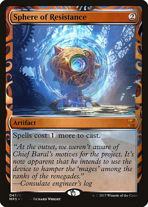 Sphere of Resistance - Kaladesh Inventions Special Card