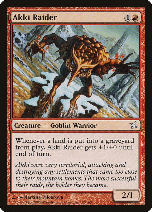 Akki Raider - Betrayers of Kamigawa Uncommon Card