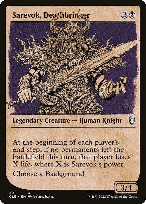 Sarevok, Deathbringer - Commander Legends: Battle for Baldur's Gate Uncommon Card
