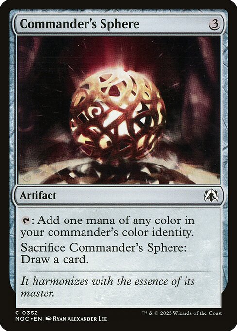 Commander's Sphere - March of the Machine Commander Common Card