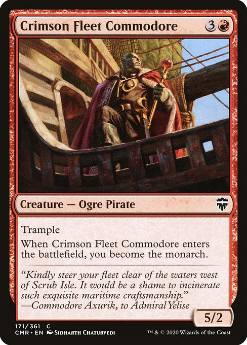 Crimson Fleet Commodore - Commander Legends Common Card