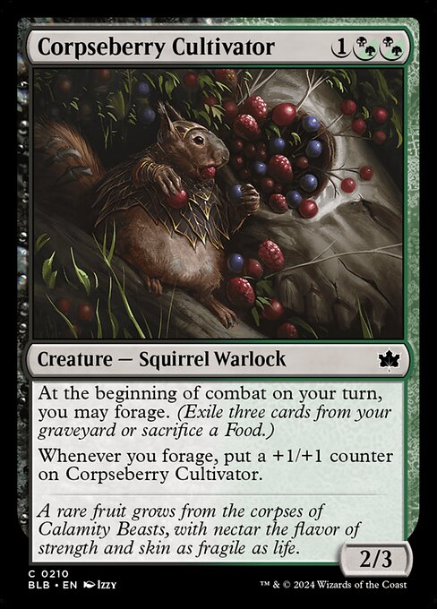 Corpseberry Cultivator - Bloomburrow Common Card
