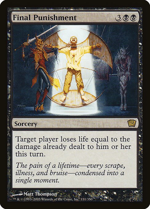 Final Punishment - Ninth Edition Rare Card