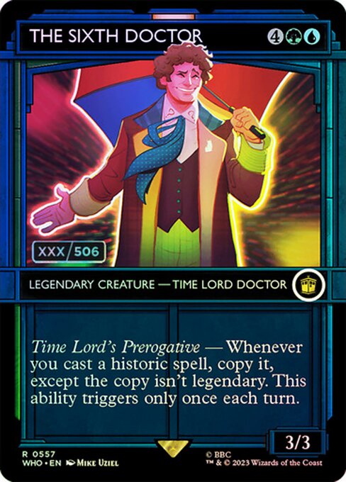 The Sixth Doctor - Doctor Who Rare Card