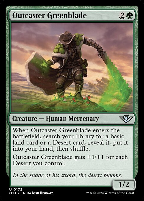 Outcaster Greenblade - Outlaws of Thunder Junction Uncommon Card