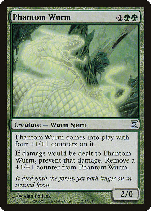 Phantom Wurm - Time Spiral Uncommon Card