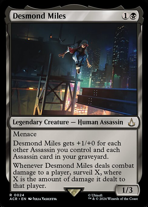 Desmond Miles - Assassin's Creed Rare Card