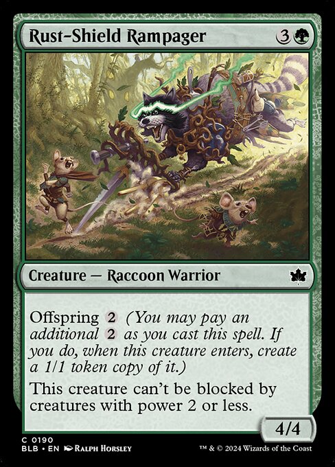 Rust-Shield Rampager - Bloomburrow Common Card