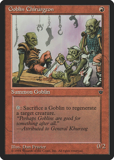 Goblin Chirurgeon - Fallen Empires Common Card