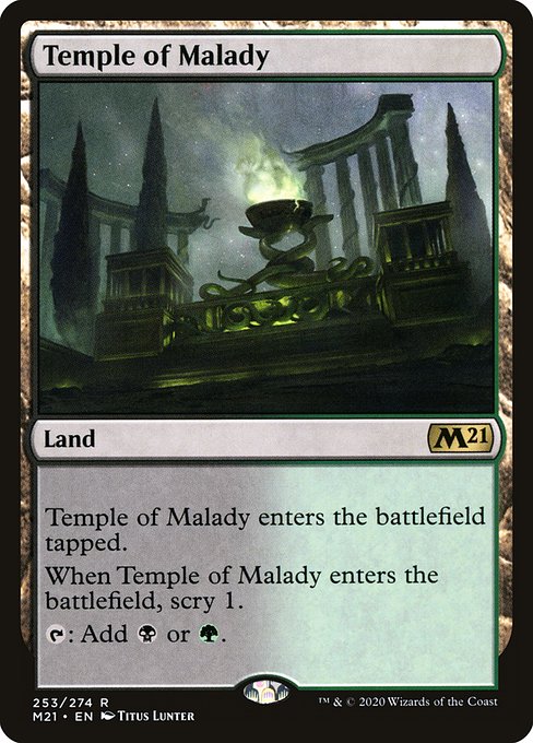 Temple of Malady - Core Set 2021 Rare Card