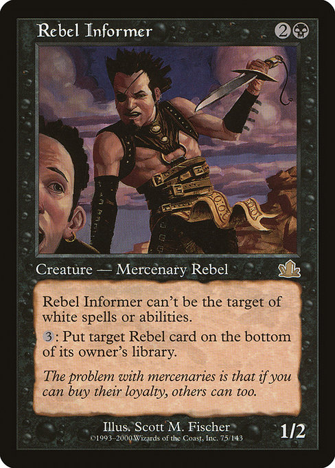 Rebel Informer - Prophecy Rare Card