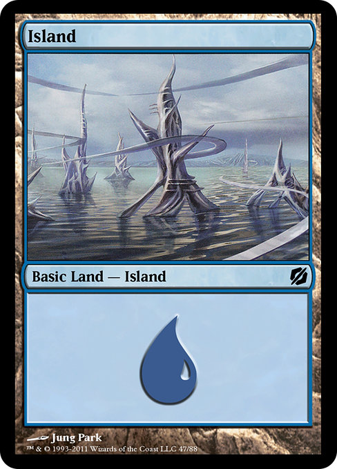 Island - Duel Decks: Mirrodin Pure vs. New Phyrexia Common Card