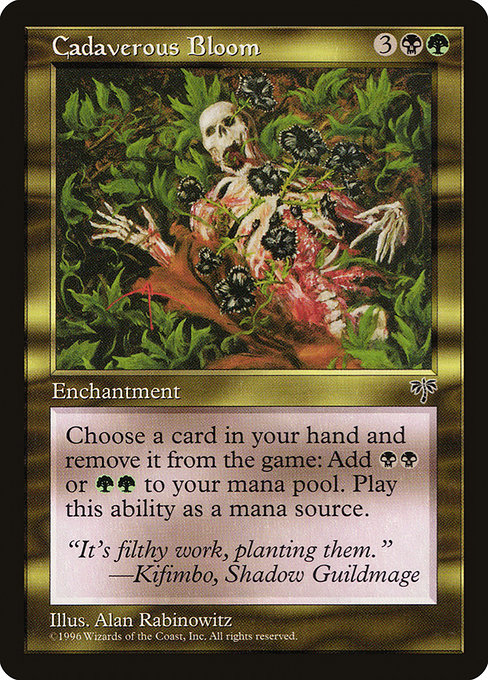 Cadaverous Bloom - Mirage Rare Card
