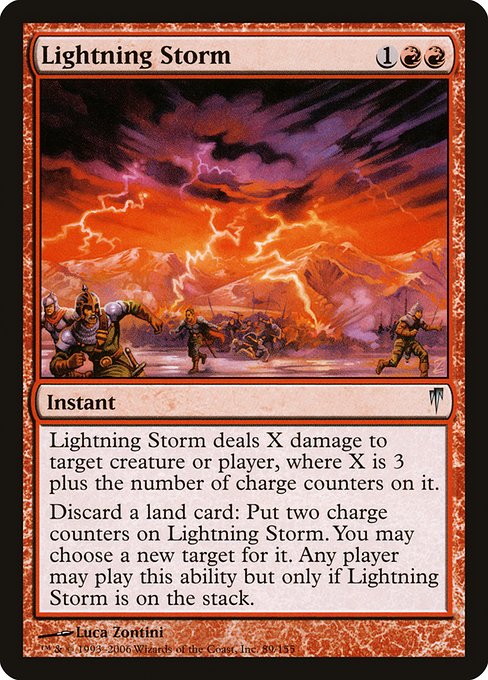 Lightning Storm - Coldsnap Uncommon Card