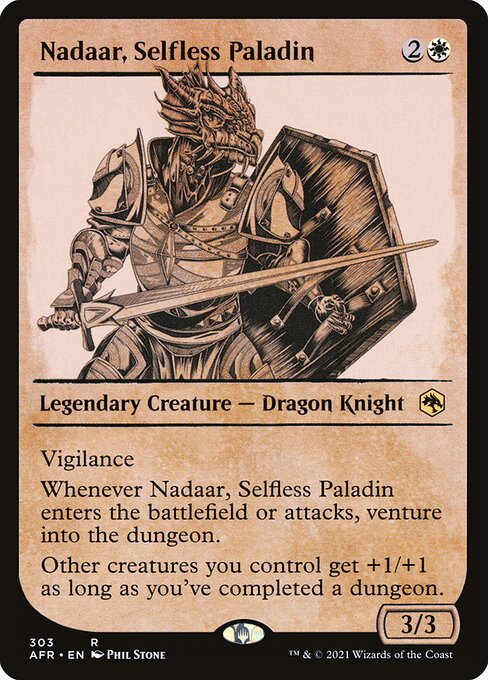 Nadaar, Selfless Paladin - Adventures in the Forgotten Realms Rare Card