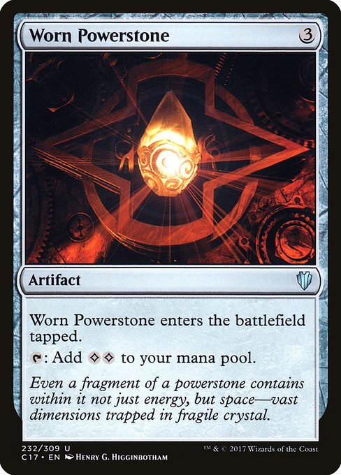 Worn Powerstone - Commander 2017 Uncommon Card