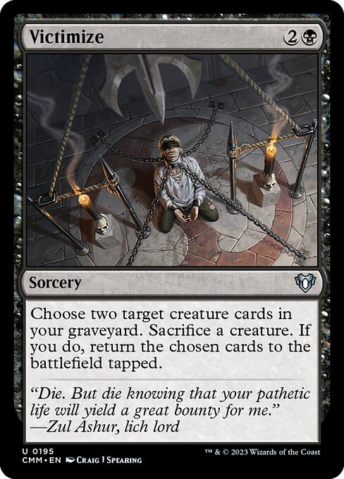 Victimize - Commander Masters Uncommon Card
