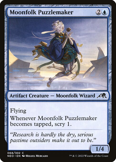 Moonfolk Puzzlemaker - Kamigawa: Neon Dynasty Common Card