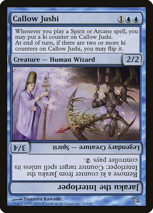 Callow Jushi // Jaraku the Interloper - Betrayers of Kamigawa Uncommon Card