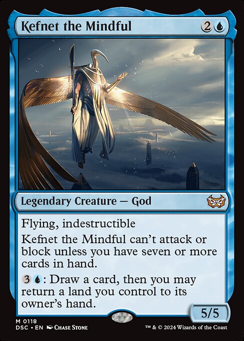 Kefnet the Mindful - Duskmourn: House of Horror Commander Mythic Card